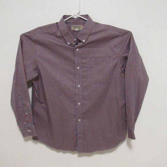 Duluth Trading Shirt Wrinkle Fighter Long Sleeve Button Down Men's size Large - Picture 2 of 7